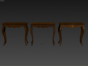 classic side table 900 3D 模型