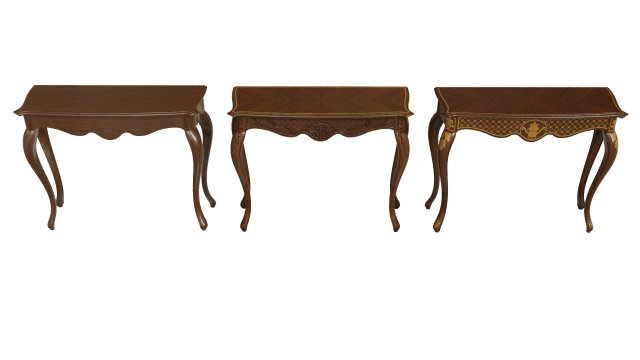 classic side table 1000 3D Model .c4d .max .obj .3ds .fbx .stl .blend