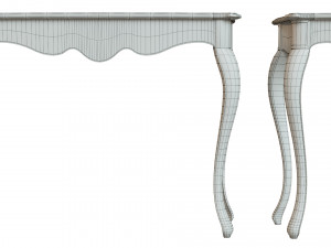 classic side table 1000 3D Modell