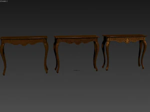 classic side table 1000 3D Model