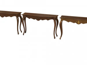 classic side table 1200 3D Model