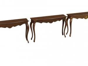 classic side table 1200 3D Model