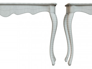 classic side table 1200 Modello 3D