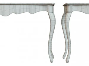 classic side table 1200 3D Model