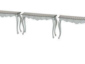 classic side table 1200 Modello 3D