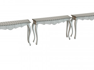 classic side table 1200 Modello 3D
