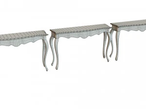 classic side table 1200 3D Model