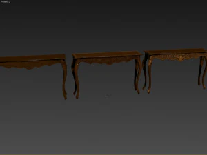 classic side table 1200 3D Model