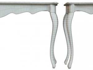 classic side table 1500 3D Model