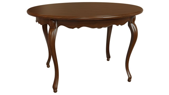 classic wood table 1200 Model 3D .c4d .max .obj .3ds .fbx .stl .blend 