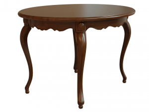 classic wood table 1200 Model 3D