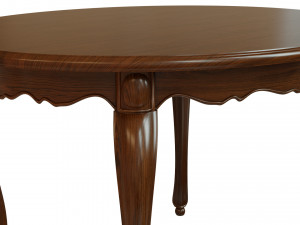 classic wood table 1200 Model 3D