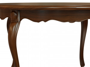 classic wood table 1200 Model 3D