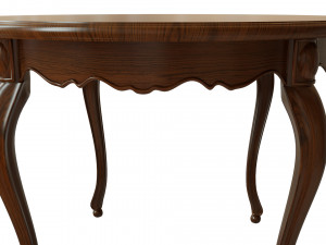 classic wood table 1200 Model 3D