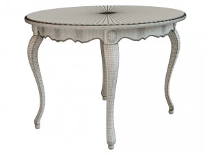classic wood table 1200 3D Model