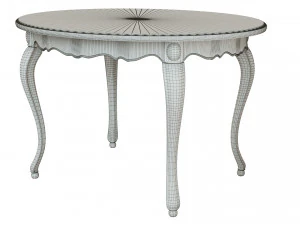 classic wood table 1200 3D Model