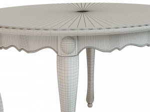 classic wood table 1200 Model 3D