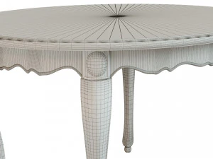 classic wood table 1200 3D Model