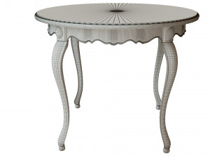 classic wood table 1200 Model 3D