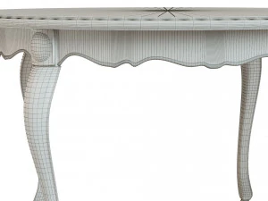 classic wood table 1200 3D Model