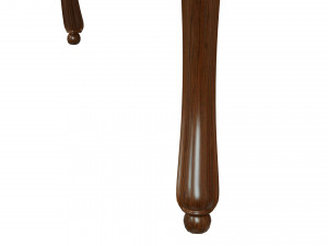 classic wood table 1500 3D Model