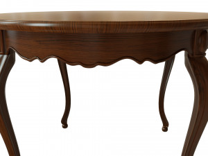classic wood table 1500 3D Model
