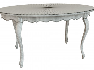 classic wood table 1500 3D Model