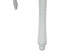 classic wood table 1500 3D Model