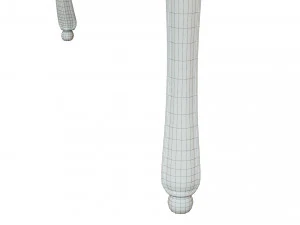 classic wood table 1500 3D Model