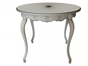 classic wood table 1500 3D Model