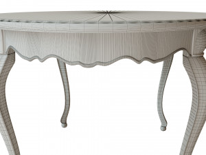 classic wood table 1500 3D Model