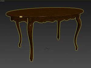 classic wood table 1500 3D Model