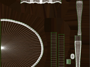 classic wood table 1500 3D Model