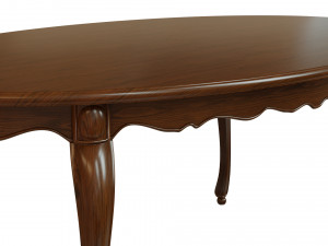 classic wood table 1800 Modelo 3D