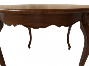classic wood table 1800 Modelo 3D
