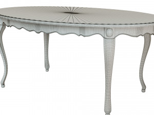 classic wood table 1800 Modelo 3D