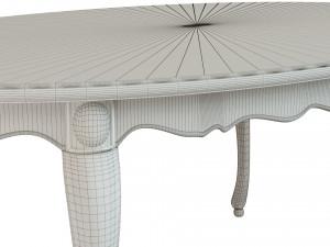 classic wood table 1800 Modelo 3D