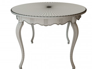 classic wood table 1800 Modelo 3D