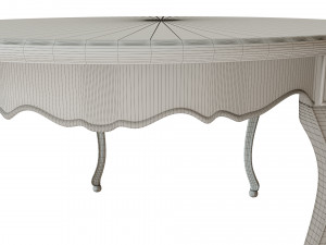 classic wood table 1800 Modelo 3D