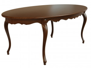 classic wood table 2100 3D 模型