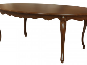 classic wood table 2100 3D 模型