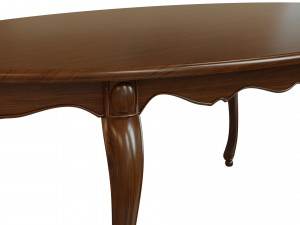 classic wood table 2100 3D 模型