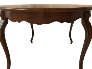 classic wood table 2100 3D Model