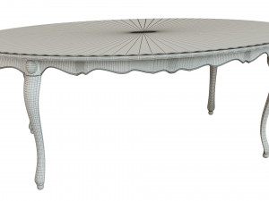 classic wood table 2100 3D 模型