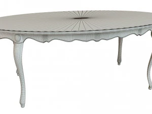 classic wood table 2100 3D Model