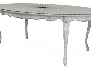 classic wood table 2100 3D 模型