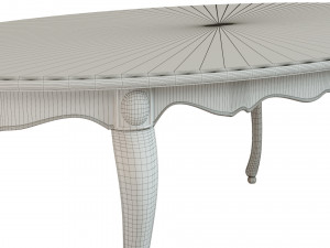 classic wood table 2100 3D 模型