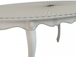 classic wood table 2100 3D Model