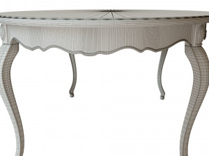 classic wood table 2100 3D 模型