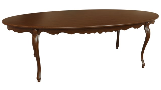 classic wood table 2400 3D Модель .c4d .max .obj .3ds .fbx .stl .blend 
